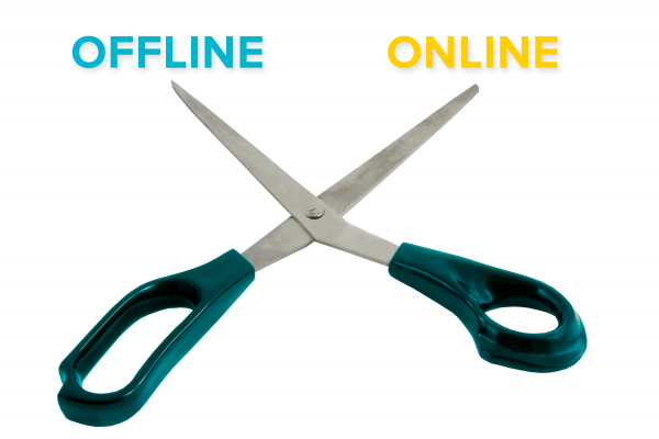 Rozevřené nůžky mezi offline a online marketingem