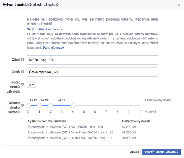 Facebook reklamní účet In creative.png