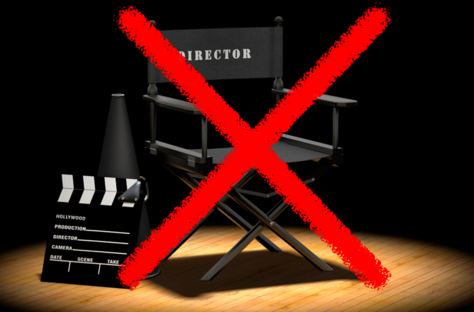 Opuštěné režisérské křeslo