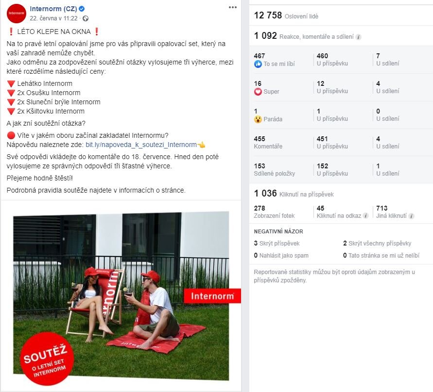 Letní soutěž s Internormem