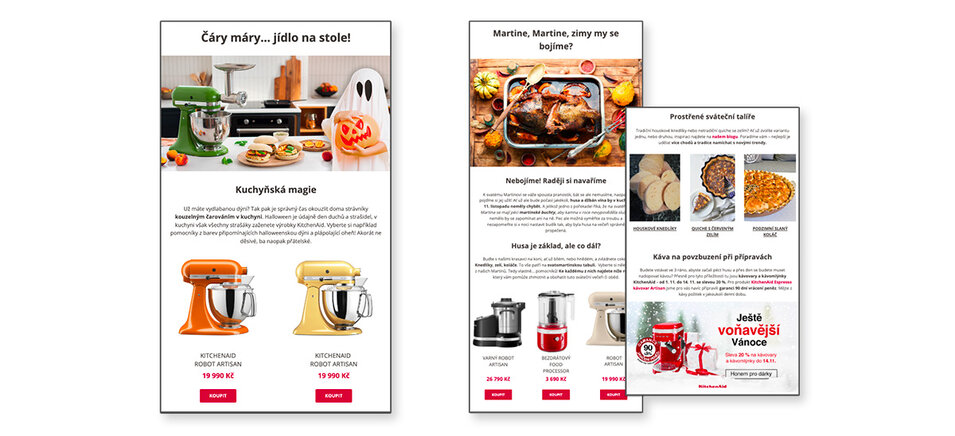 Obsahové nastavení e-mailingu