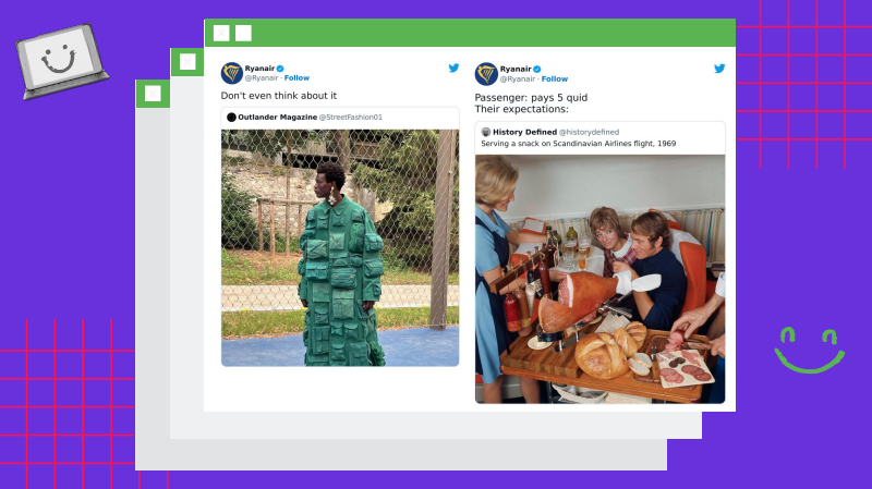 Letecký dopravce Ryanair jde svým fanouškům na ruku tak trochu z druhé strany – ví, co jeho zákazníky trápí a dokáže toho využít ve svůj prospěch. Letecký dopravce Ryanair jde svým fanouškům na ruku tak trochu z druhé strany – ví, co jeho zákazníky trápí a dokáže toho využít ve svůj prospěch.