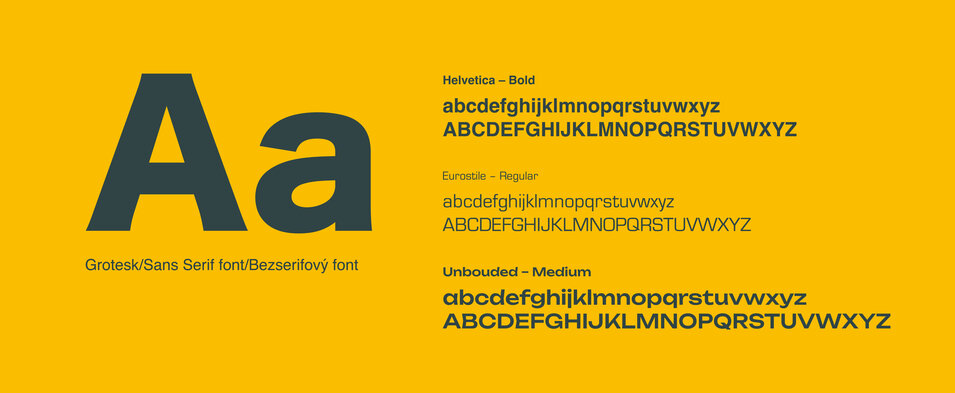 Ukázka bezserifového fontu.