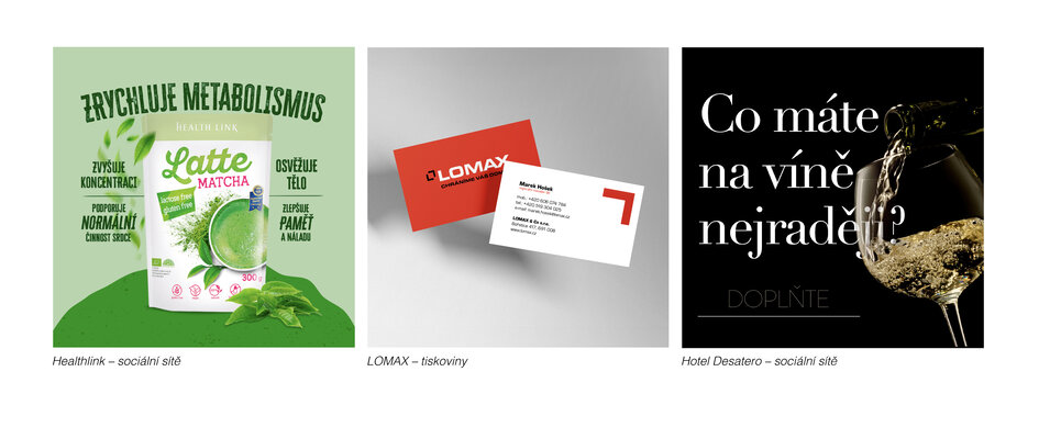 Příklady práce s fonty z naší práce.