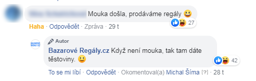 Odpověď Regály